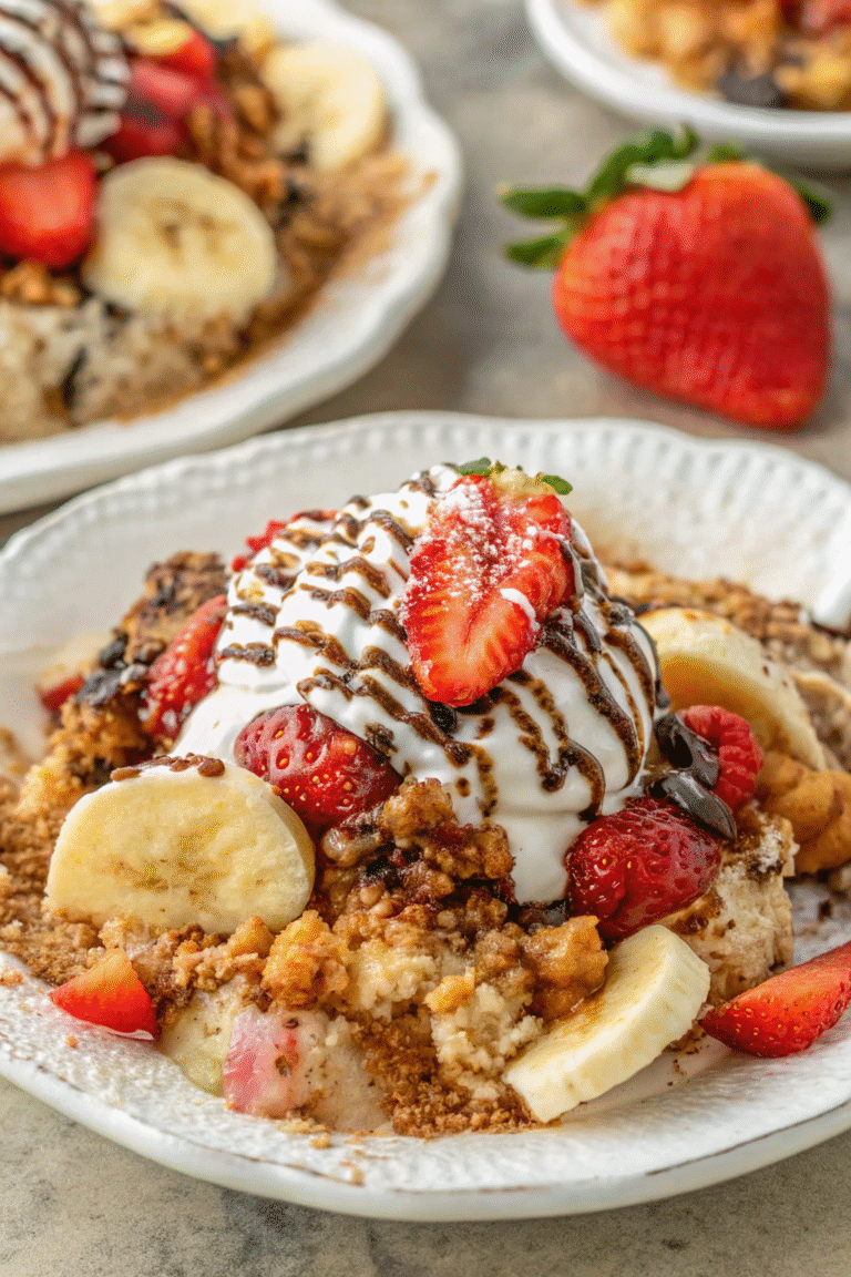 Banana Split Dump Cake