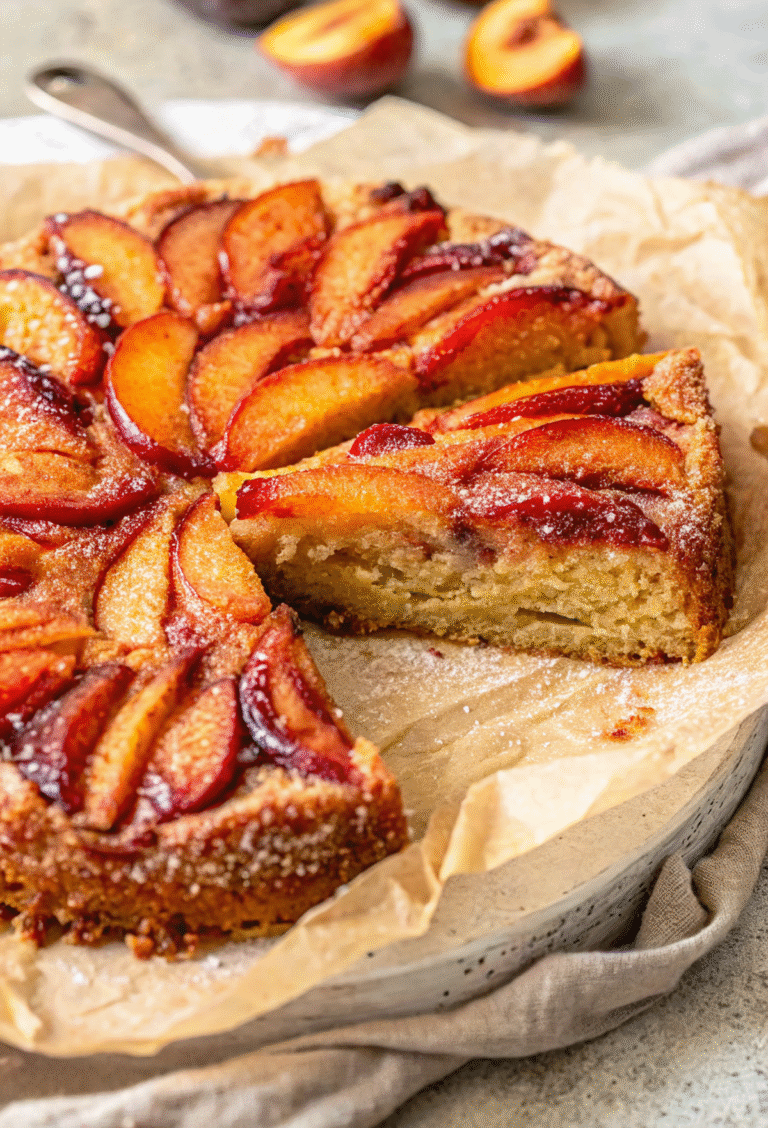 Bourbon Peach Upside-Down Cake – Summer Dessert Recipe